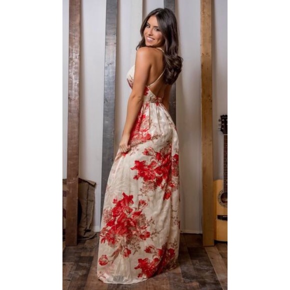 🌹 Floral Maxi Dress - Picture 4 of 5